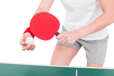 transparent focused female athlete playing ping pong - Download Free Stock Videos Pikwizard.com