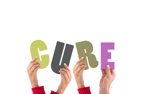 Hands Holding CURE Text Against Transparent Background for Message Concept - Download Free Stock Videos Pikwizard.com