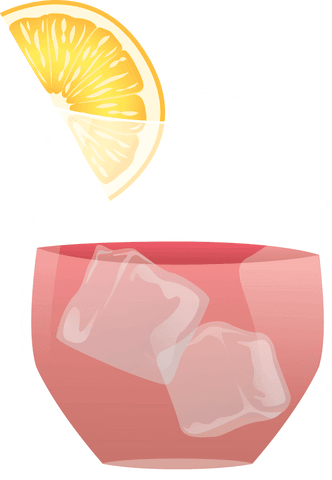 transparent vector illustration of refreshing citrus beverage with ice - Download Free Stock Videos Pikwizard.com