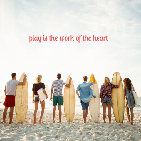 Friends with Surfboards Enjoyment Leadership - Download Free Stock Templates Pikwizard.com
