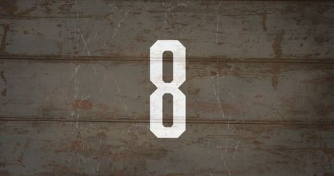 Rustic Weathered Wall with Number 8 Stencil - Download Free Stock Images Pikwizard.com