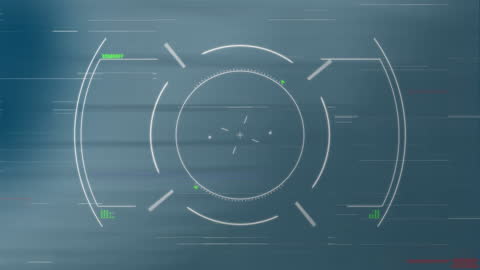Futuristic Scope Radar HUD Interface Technology Background