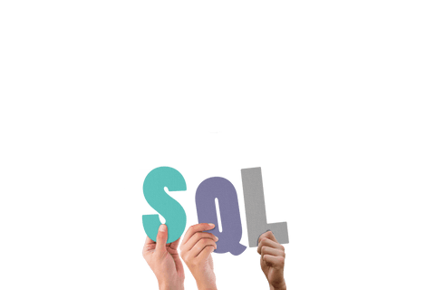 hands holding sql letters on transparent background - Download Free Stock Videos Pikwizard.com