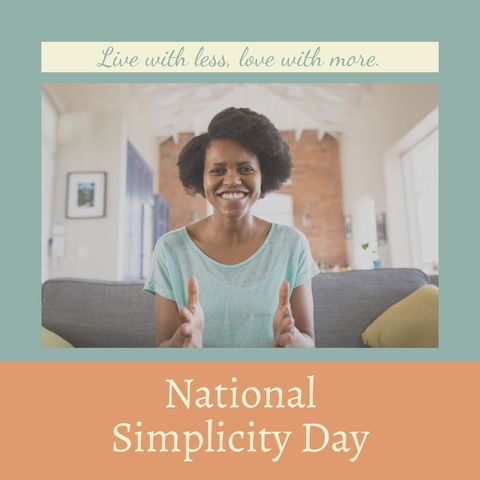 celebrating national simplicity day with inner peace - Download Free Stock Templates Pikwizard.com