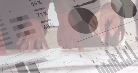 Architects Collaborating with Statistical Overlays in Financial Meeting - Download Free Stock Images Pikwizard.com