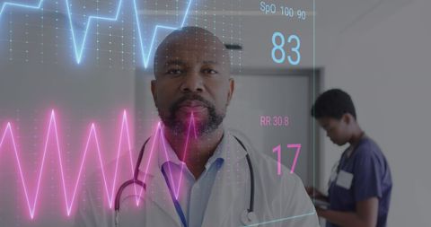Doctor Analyzing Digital Heart Rate Monitor Data in Hospital - Download Free Stock Images Pikwizard.com
