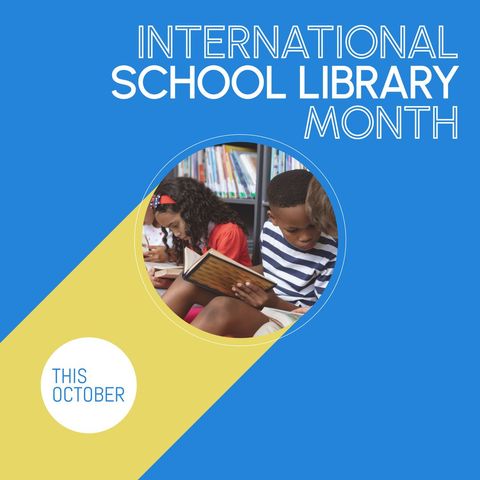 celebrating international school library month with diverse children reading - Download Free Stock Templates Pikwizard.com