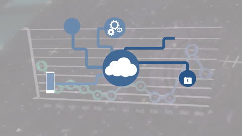 Network Connections with Business and Technology Icons