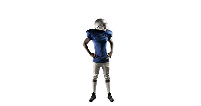 American Football Player in Full Uniform Posing - Download Free Stock Images Pikwizard.com