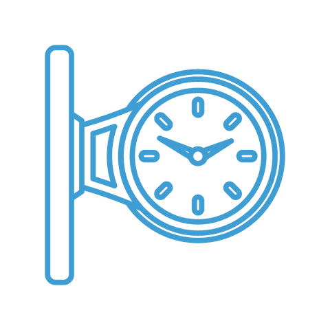 transparent digital blue railway station clock illustration - Download Free Stock Videos Pikwizard.com