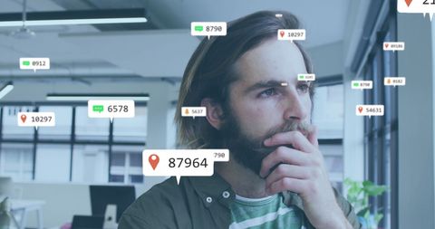 Business Professional Analyzing Social Media Analytics