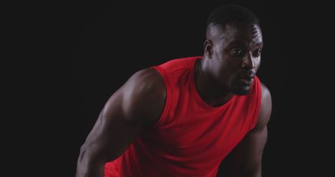 Muscular Black Athlete Engaging in Intense Training - Download Free Stock Images Pikwizard.com