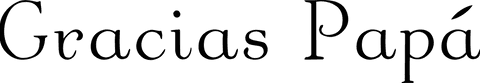 Gracias papa text art on transparent background