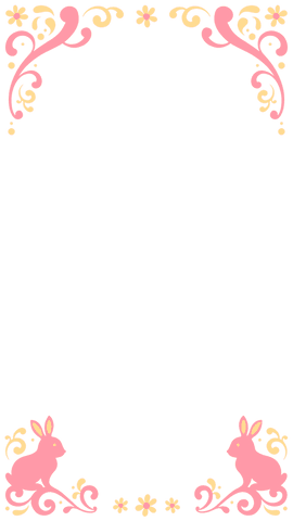 whimsical floral frame with pink rabbits on transparent background - Download Free Stock Videos Pikwizard.com