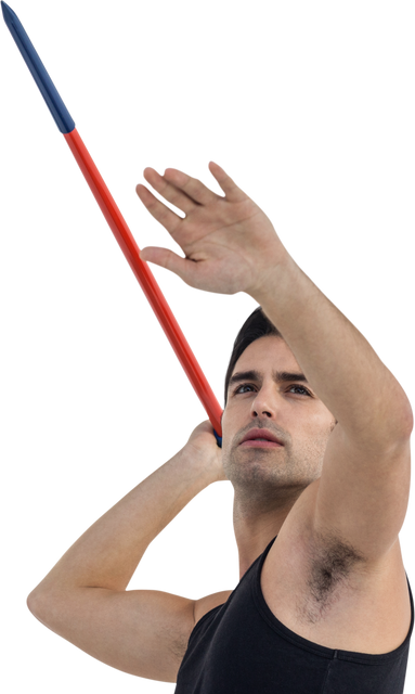 Transparent Male Athlete Throwing Javelin - Download Free Stock Videos Pikwizard.com