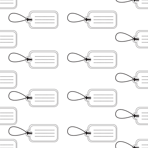 Seamless Pattern with White Tags on Transparent Background - Download Free Stock Videos Pikwizard.com