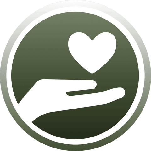 Transparent Hand Holding Heart Symbol on Circular Background - Download Free Stock Videos Pikwizard.com