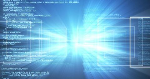 futuristic flow of programming code and data in digital cyberspace - Download Free Stock Images Pikwizard.com