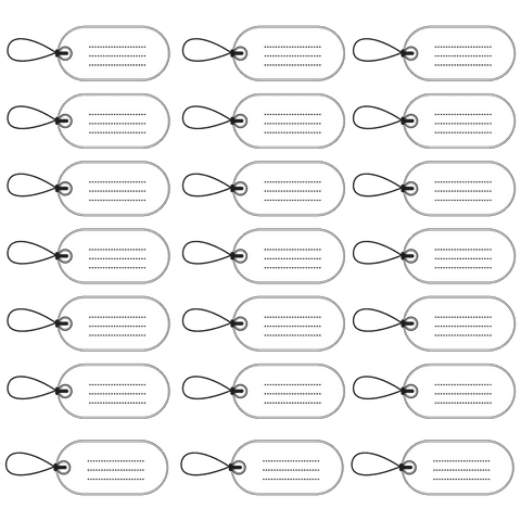 transparent white name tags pattern on repeat - Download Free Stock Videos Pikwizard.com