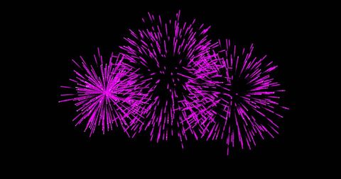 vivid pink fireworks exploding in night sky - Download Free Stock Images Pikwizard.com