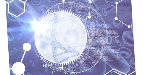 Digital Visualization of DNA and Data Processing Concepts - Download Free Stock Images Pikwizard.com