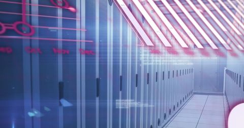Advanced Analytics Overlaying Modern Data Center - Download Free Stock Images Pikwizard.com