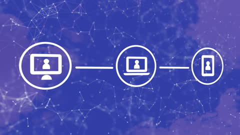 Digital Network Connectivity with Device Icons