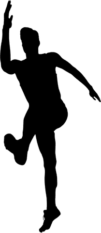 Silhouette of Athlete Jumping in Sportswear on Transparent Background - Download Free Stock Videos Pikwizard.com