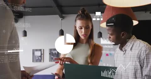 Dynamic Team Collaboration with Animated Analytics Display