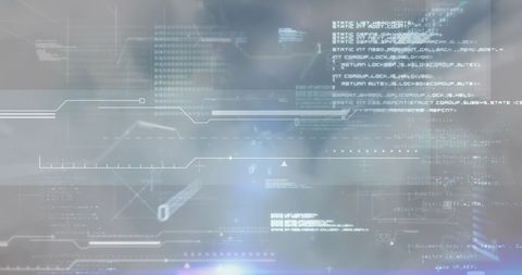 Abstract Tech Interface with Digital Data Streams - Download Free Stock Images Pikwizard.com