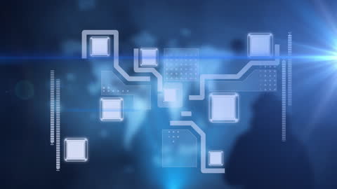 Digital Interface Abstract Technology Network