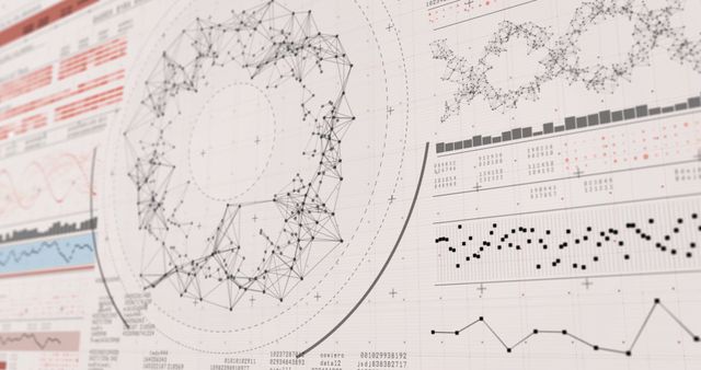 Abstract Data Visualization in Modern Interface Design - Download Free Stock Images Pikwizard.com