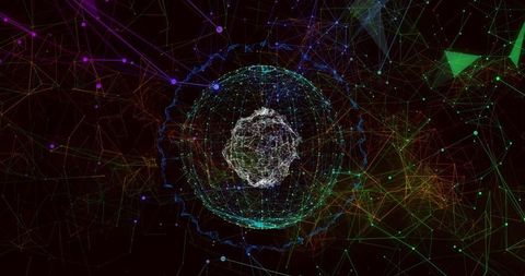 Abstract Digital Globe with Glowing Network Connections - Download Free Stock Images Pikwizard.com