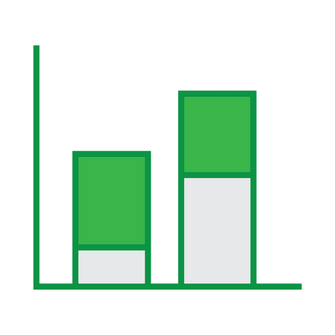 Green Data Bar Diagram on Transparent Background - Download Free Stock Videos Pikwizard.com