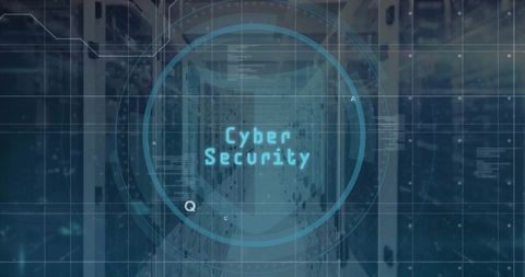 Cybersecurity Concept with Eye Icon and Servers - Download Free Stock Images Pikwizard.com