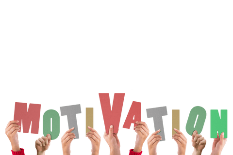 Hands Holding Colorful Motivation Text on Transparent Background - Download Free Stock Videos Pikwizard.com