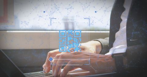 Technological Innovation with QR Code and Network Overlay Concept - Download Free Stock Images Pikwizard.com