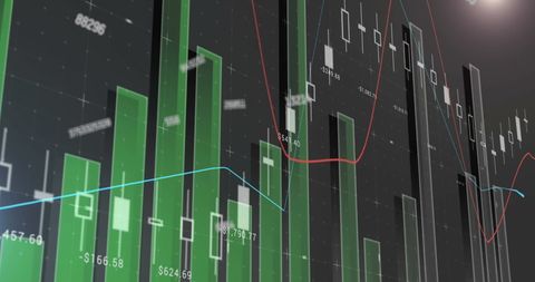 Dynamic Financial Data Charts with Global Business Analytics - Download Free Stock Images Pikwizard.com