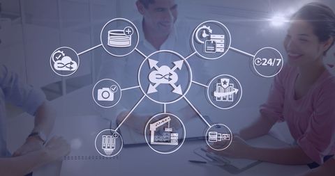 Concept of Data Network and Business People Collaboration - Download Free Stock Images Pikwizard.com