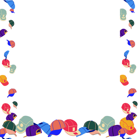 Colorful Caps Forming Creative Border on Transparent Background - Download Free Stock Videos Pikwizard.com