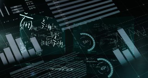 Interactive Data Analysis with Graphs and Equations - Download Free Stock Images Pikwizard.com