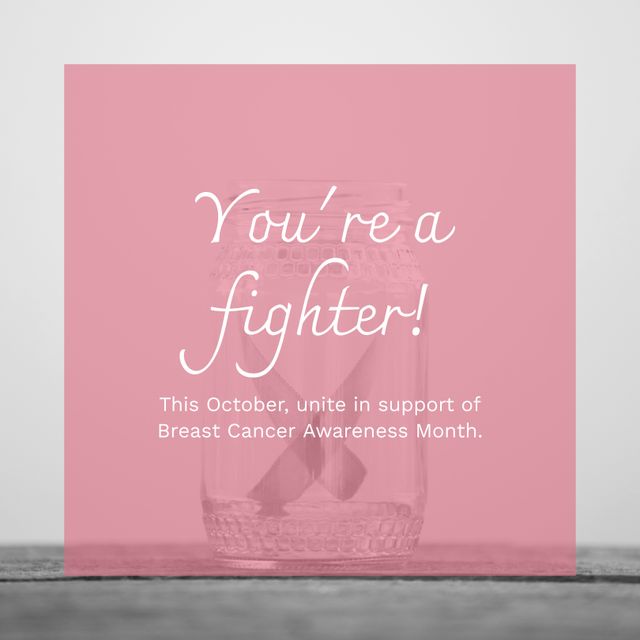 Breast Cancer Awareness Month: Supporting Fighters with Pink Ribbon Image - Download Free Stock Templates Pikwizard.com