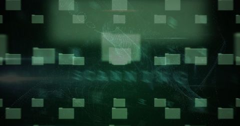 Digital data security with virtual padlock symbol