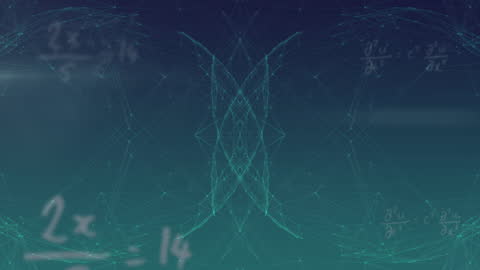 Abstract Network Connections with Floating Math Equations