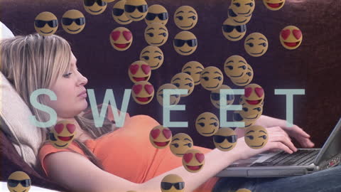 Relaxing at Home While Connecting Online During Pandemic