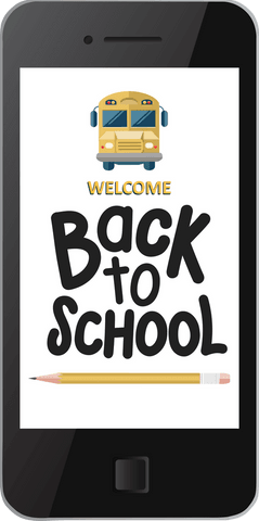 welcome back to school banner on smartphone screen with transparent background - Download Free Stock Videos Pikwizard.com