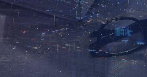 Digital Finance Interface over Modern Cityscape