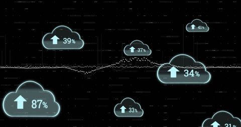 Digital Cloud Storage and Data Processing Illustration - Download Free Stock Images Pikwizard.com