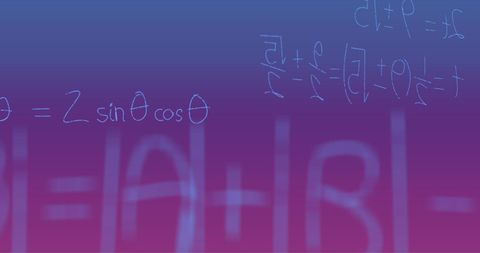 Handwritten Math Formulae on Gradient Background - Download Free Stock Images Pikwizard.com