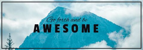 Motivational Mountain Backdrop with Inspiring Text - Download Free Stock Templates Pikwizard.com